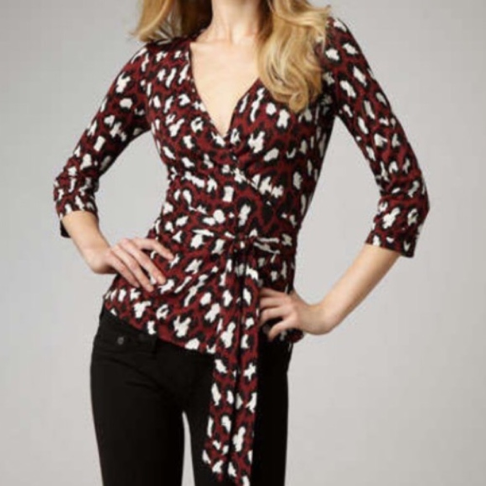 Dvf Jill top wrap